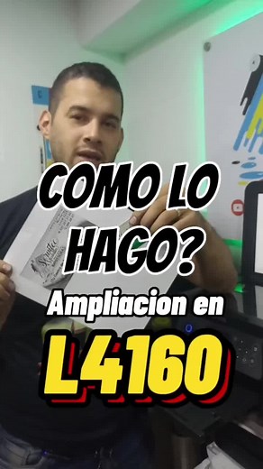 Cómo ampliar en Epson L4160: Tutorial de ampliación y reducción