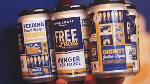 Raise a glass to local hunger relief!  Now available from MobCraft...