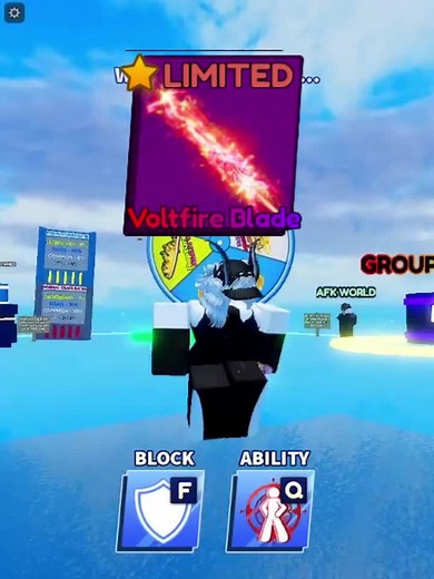 VoltFire Blade Showcase in Blade Ball Update