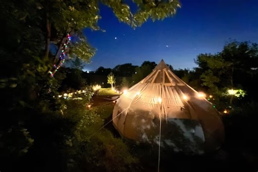 Sleep Under the Stars in This Yurt in Wisconsin