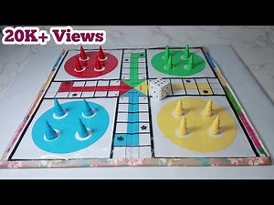 How to make Ludo board, Tokens & Dice/ DIY LUDO GAME.