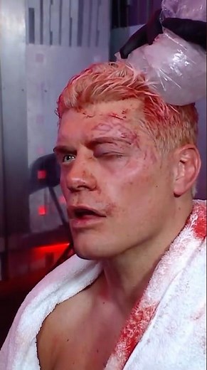 Took a beating like a champ 🤕 #WrestleMania