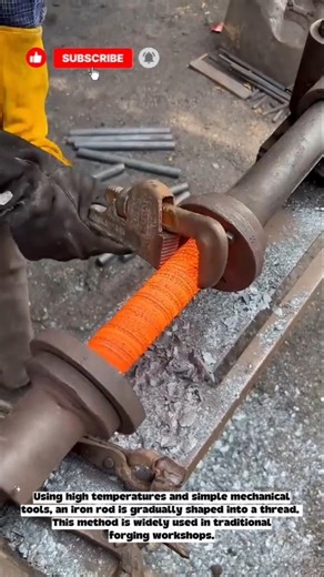 Hot Iron Thread Forming Process‼️#shorts #innovation #machine