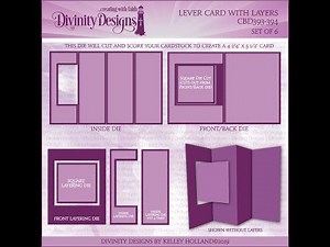 Divinity Designs Lever Card with Layers Die