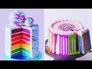 Perfect Colorful Cake Recipe | Top Satisfying Cake Decorating Tutorials | So Tasty Cake Ideas
