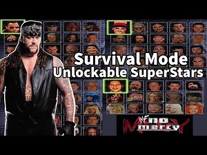 The Undertaker WWF No Mercy Survival Mode | Unlockable Superstars | Nintendo 64
