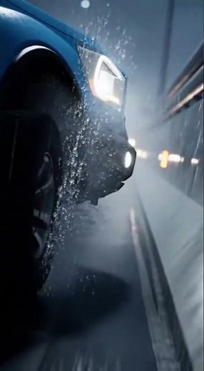 Hydroplane Crash! 4x4 Truck Loses Control & Spins Out in Heavy Rain Storm