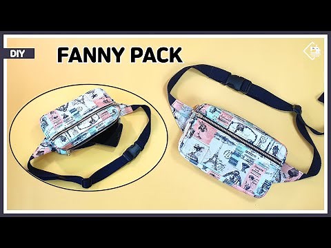 DIY How to make a Fanny pack / Waist Belt Bag / sewing tutorial [Tendersmile Handmade]