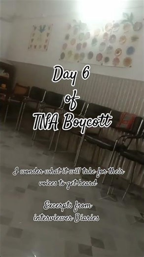 Day 6 of the TINA Boycott | Voices Waiting to Be Heard