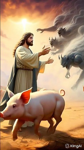 Jesus Casting Away Demons #shorts #message #thecatholicview #motivation #catholicservice #jesus