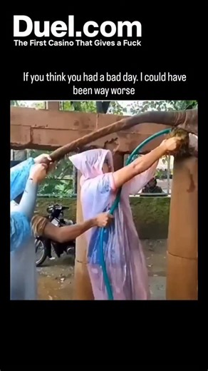 Buzz_Decode🔵 on Instagram: "The post features a 26-second video of two workers in raincoats attempting to hose down an elephant, only for it to defecate massively and spray them, captioned to mock worse "bad days." Posted by @JeepguyTexas , a conservative with 44,000 followers, on October 25, 2025, it drew 5.3 million views and 21,000 likes in two days, far exceeding the author's typical engagement. Thread replies overflow with laughing reactions and gifs, including jokes about endless showers,