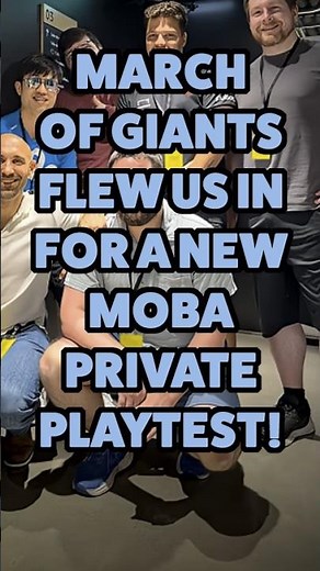 March of Giants flew us in for a NEW MOBA private playtest! #gaming