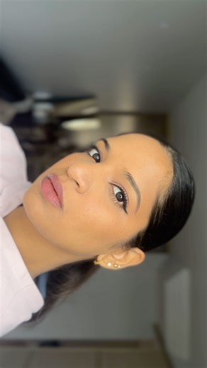 Minimalistic indian makeup for brown dark skin tones