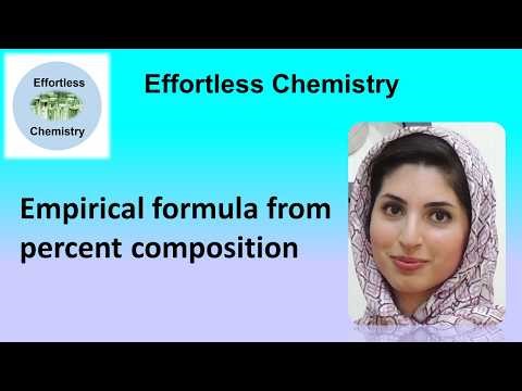 Empirical formula from percent composition| Effortless Chemistry