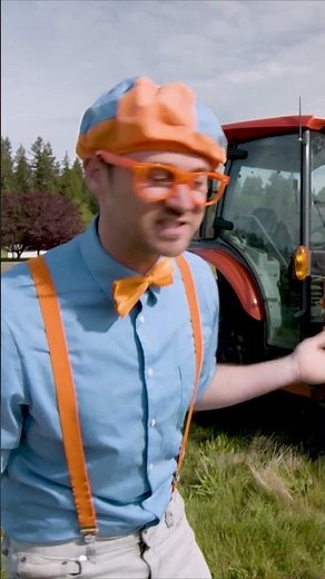 Tractors Are SO Cool! 🚜 Blippi Teaches Kids All About Farm Vehicles #shorts #kids