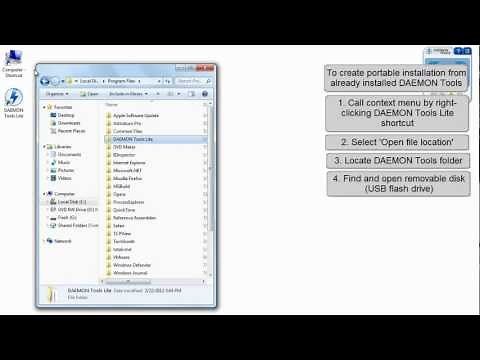 DAEMON Tools Lite: how to create portable installation