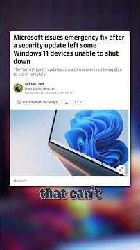 Can’t Shut Down Windows