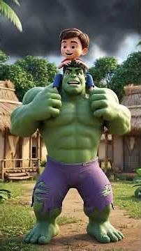 HULK ki Dosti 🟢 | Hindi Kids Story | 3D Animation | Fun Jungle Adventure #shorts #hulksmash #hulk