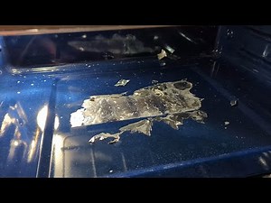 The great and terrible aluminium foil disaster -- How I removed Melted aluminum foil from the oven