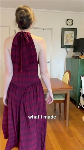 Sadie Halter Dress sewing pattern out now - Etsy store in bio. Full sew along video instructions!