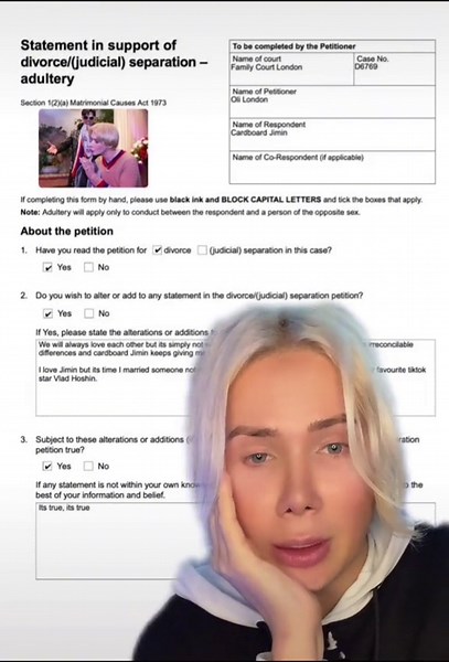 Divorce and Heartbreak: Oli London and Cardboard Jimin