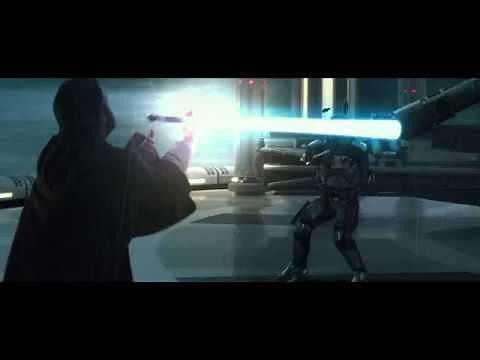 Star Wars Attack of the Clones - Obi-Wan VS Jango Fett (1080p)