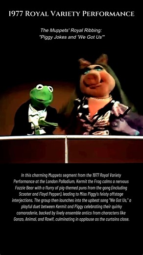 Step back to 1977 at the legendary London Palladium! 🐸👑 Kermit calms Fozzie with savage pig puns while Miss Piggy steals the show—pure Muppet magic! 😂✨ #theatre #muppets #variety Buy Me a Coffee ❤ https://buymeacoffee.com/muppetshowmania | Muppet Mania