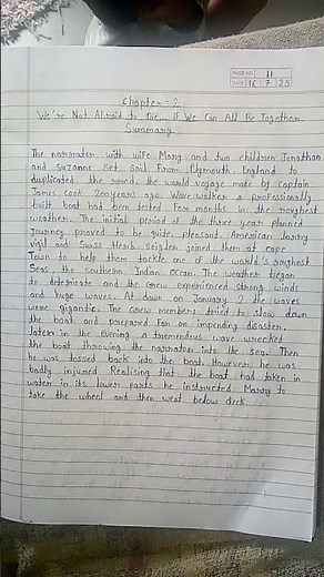 Class 11 Chapter 2 We ' re Not Afraid to Die ... If We Can All Be Together Summary