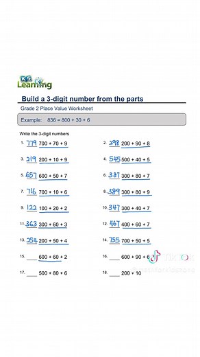 Addition Worksheets for 2nd Grade Math Practice