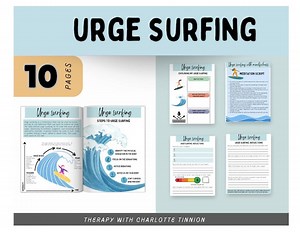 Urge Surfing Technique, Substance Use Worksheet, Addiction Therapy, Recovery Sobriety Worksheet, Emotional Regulation, Mindfulness Scripts - Etsy