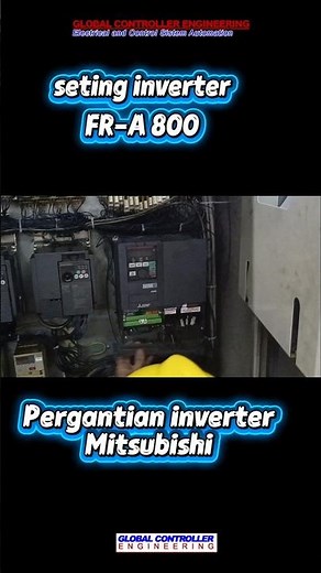 setting parameter inverter FR-A800 Mitsubishi