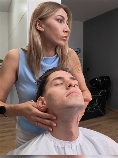 ASMR Barber Full Barbershop Service: Haircut, Shave & Head Massage