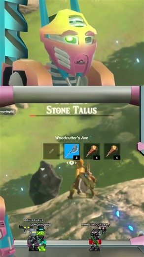 Beating Up a Stone Talus to test my Elgato | #lemonylepid on #Twitch #Bionicle #BOTW #Funny