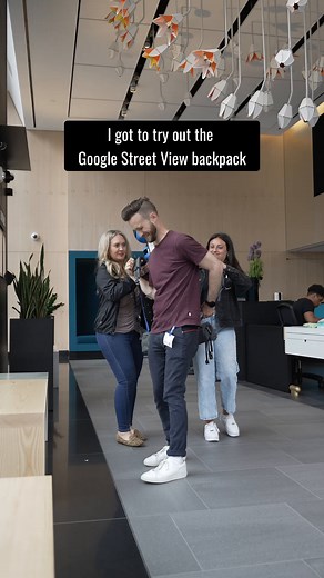 I got to try on the Google Maps Street View Trekker backpack. Here's how that went 😳 | TheUnlockr