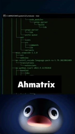 CMD Tree Command 😱 Files Loading Animation | Hacker Style Terminal 💻 #shorts