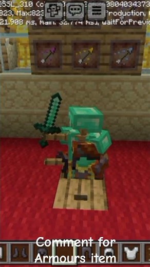 #minecraft secret base tour Armour stand$"&* comment for part 2 ⚡⚡