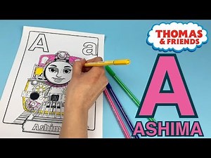 Learn ABC Alphabet with Thomas and Friends! 🚂A - Coloring ASHIMA 🅰️