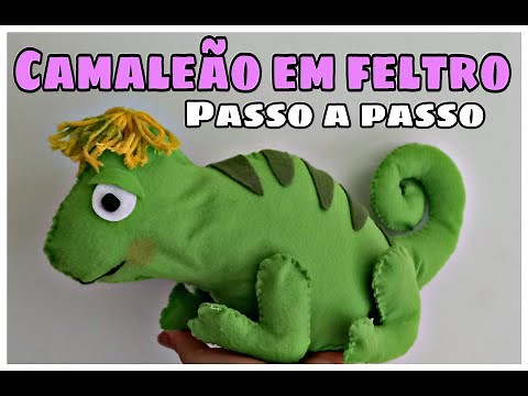 Felt Chameleon - Step-by-Step - FREE PATTERNS