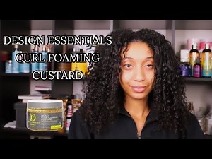 Design Essentials Natural Honey Curl Foaming Custard | Demo & Review 🥑🍯