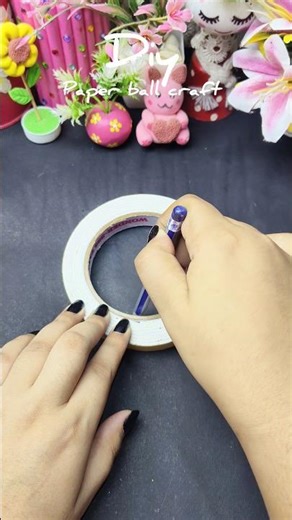 DIY paper ball ✨ #diy #craft #craftideas #handmade #diycraft #shorts #papercraft #paperball