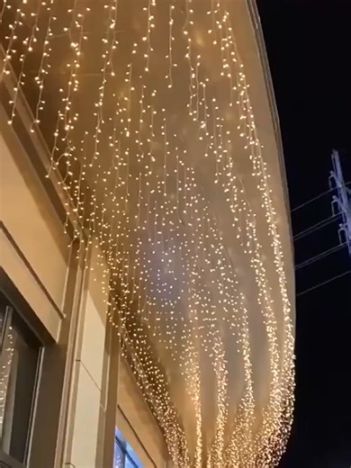 BHQ 4m/96LED Solar String Light Outdoor Waterproof Christmas Decoration Fairy Light Curtain Lights | Lazada