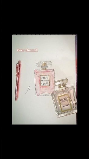 Coco chanel perfume #art #pencildrawing #sketch #coco #chanel #viral #shorts