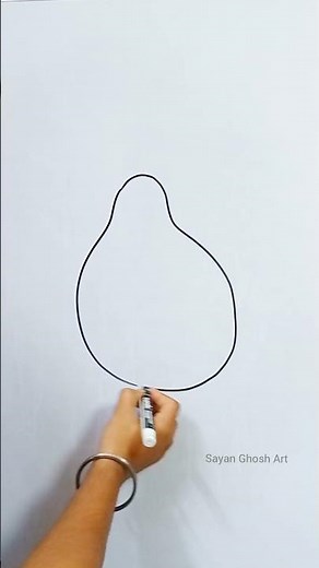 Creative Fruit Drawing 🍊🔥 | Easy Art Idea #shortsfeed #shorts #art #drawing #draw #fruit