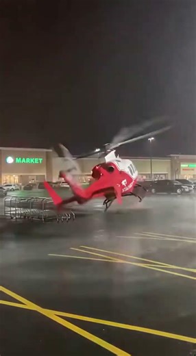 Terrifying Medivac Helicopter Hard Landing During Storm