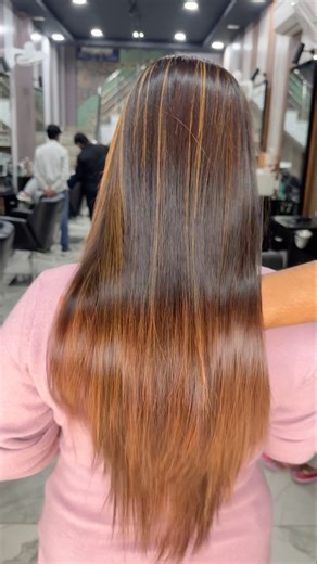 ‪@rushsalon_official‬ ❌ Hair colou transform x transform your look 💕. #hairstyle #colour #hair