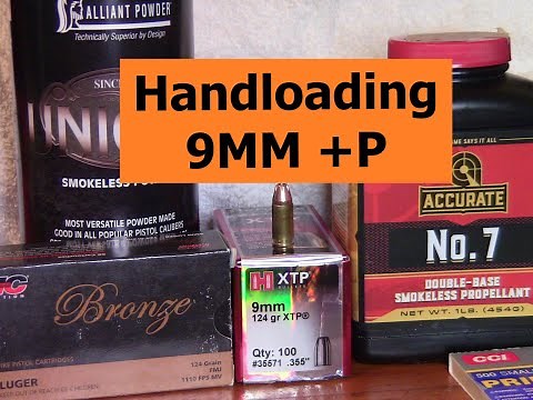 Handloading and Reloading 9mm +P with Unique and AA-7