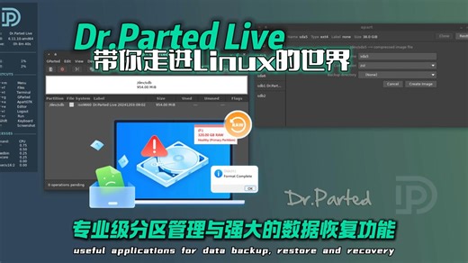 硬盘损坏不用慌Dr.Parted Live来帮忙