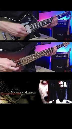 MARILYN MANSON - The Beautiful People - Guitar and Bass Cover