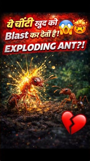 👉 “ये चींटी खुद को blast कर देती है! 😳💥”