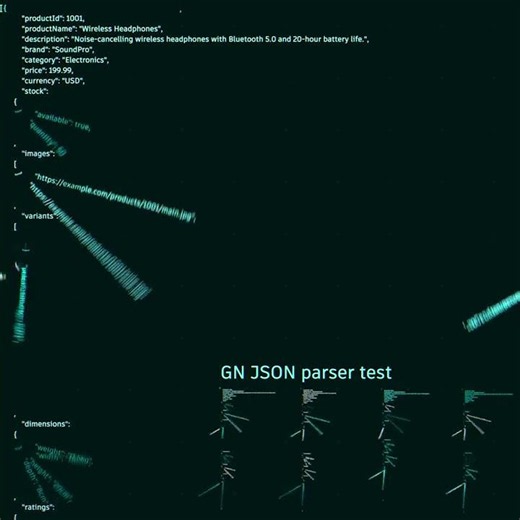 Blender 5.2 JSON parser test animation